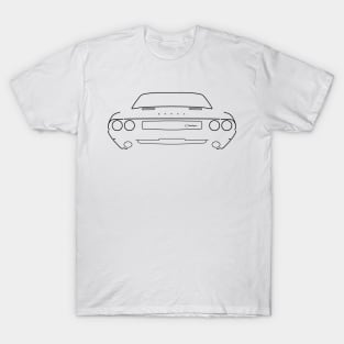 1970 Dodge Challenger classic car black outline graphic T-Shirt